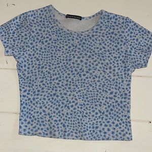 Brandy Melville Crop Top blue floral